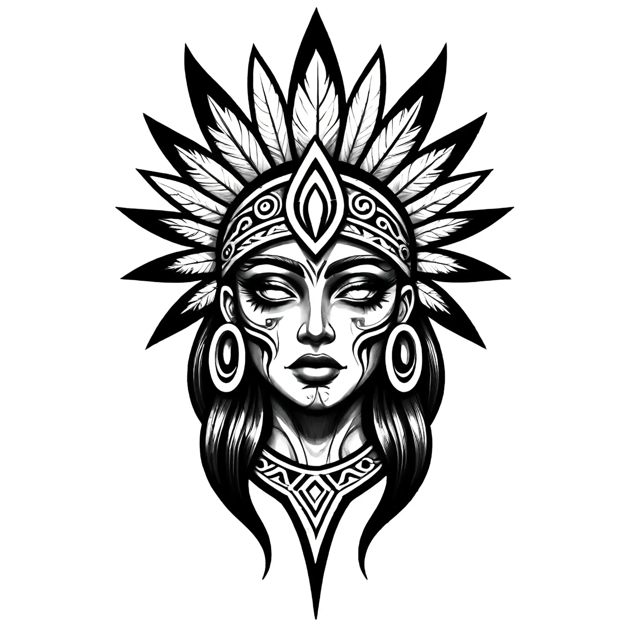 Tattoo design in tribal style