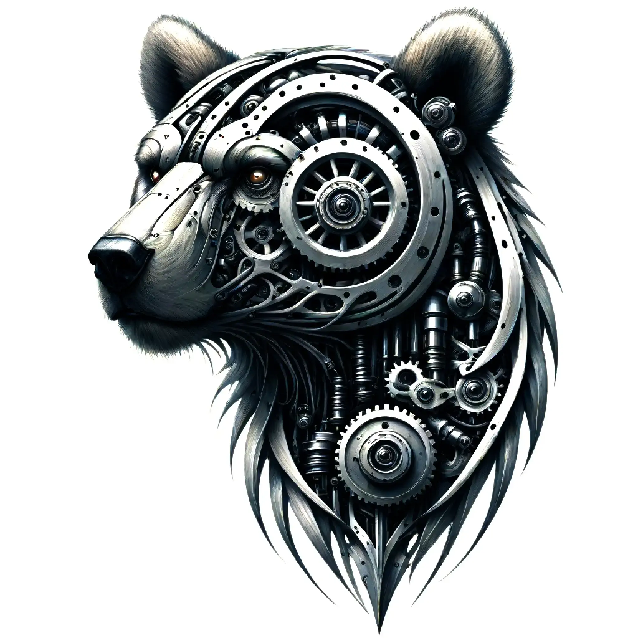 Tattoo design in biomechanical  style